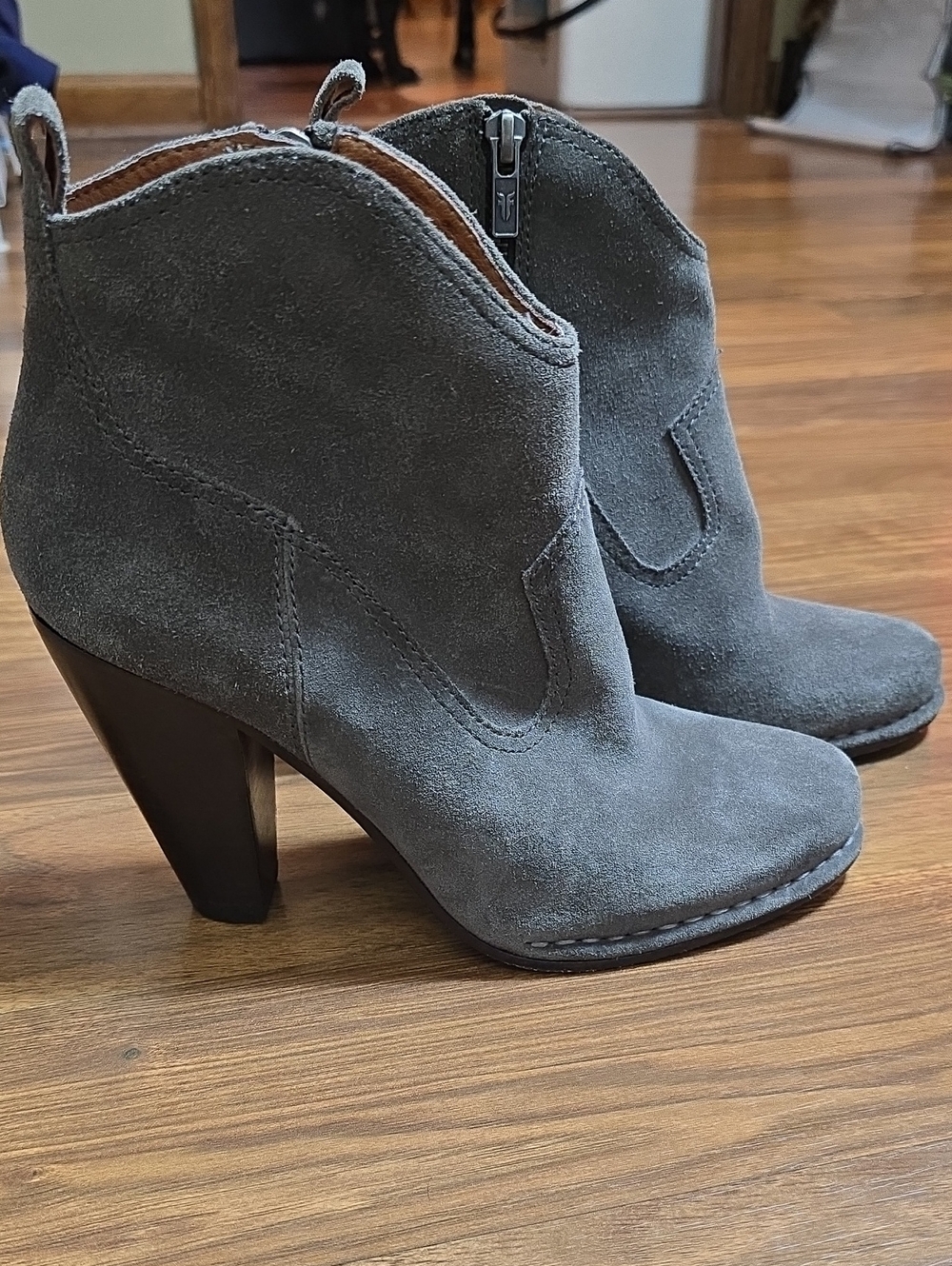 Frye Madeline Short Western Ankle Heeled Boots